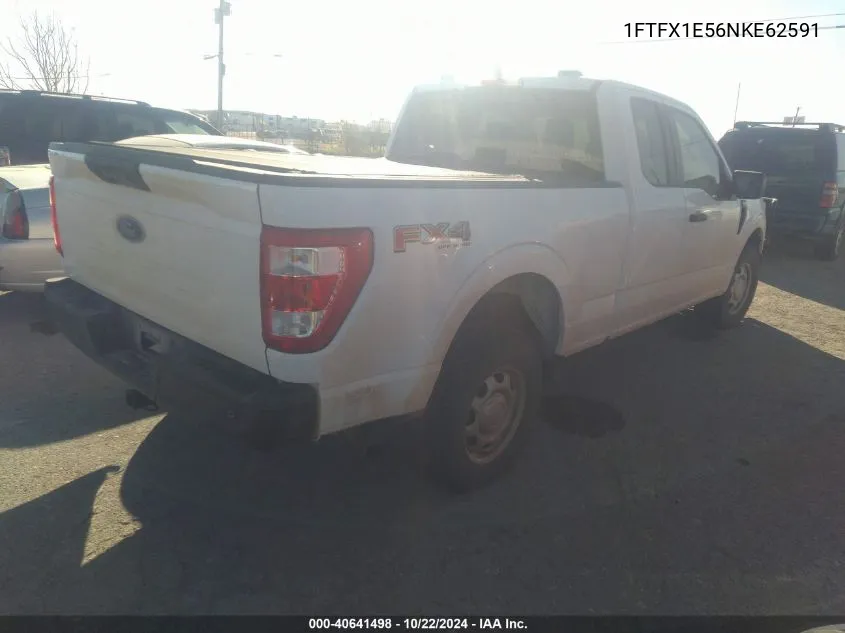 2022 Ford F-150 Xl VIN: 1FTFX1E56NKE62591 Lot: 40641498