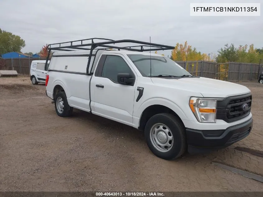 2022 Ford F-150 Xl VIN: 1FTMF1CB1NKD11354 Lot: 40643013