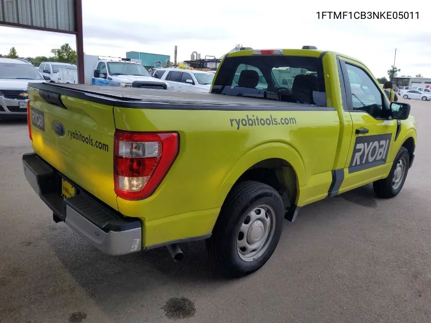 2022 Ford F-150 Xl VIN: 1FTMF1CB3NKE05011 Lot: 40649011