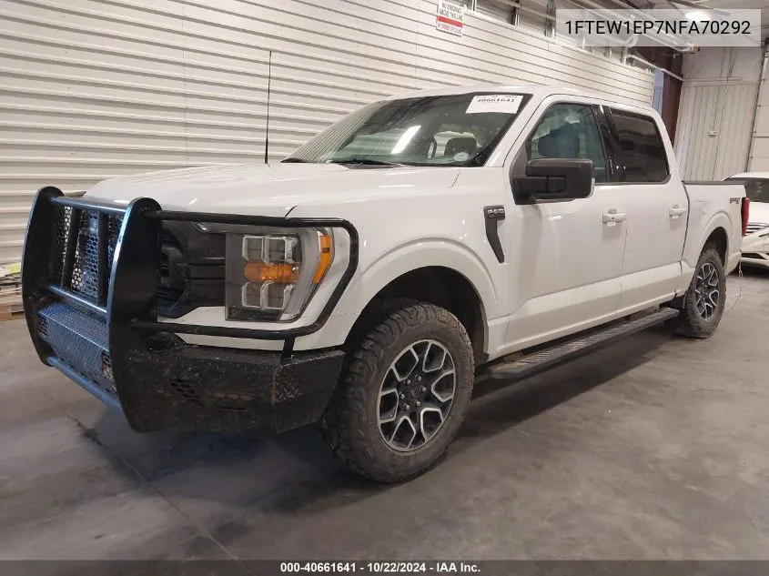 2022 Ford F-150 Xlt VIN: 1FTEW1EP7NFA70292 Lot: 40661641