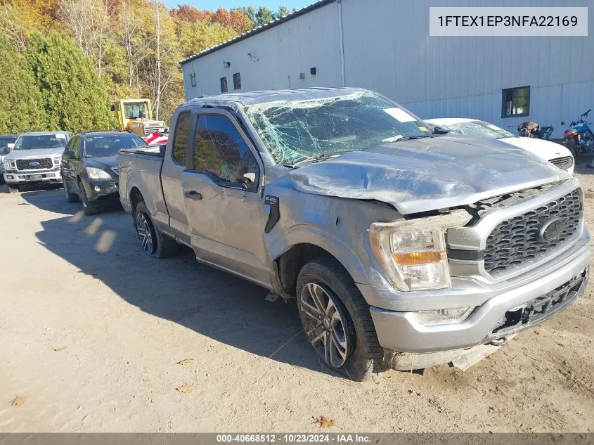 2022 Ford F-150 Xl VIN: 1FTEX1EP3NFA22169 Lot: 40668512