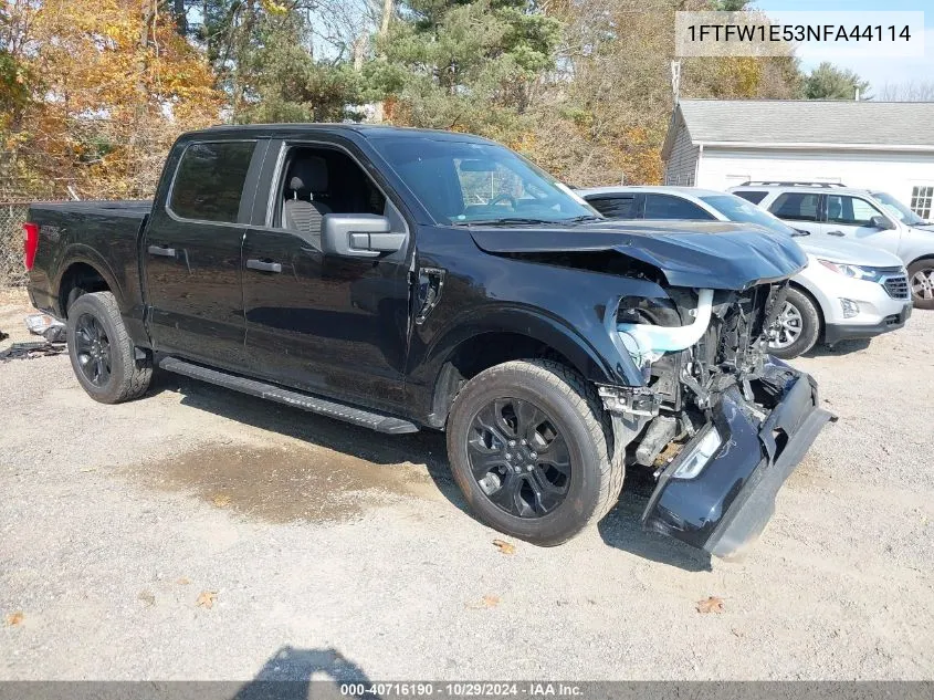 2022 Ford F-150 Xl VIN: 1FTFW1E53NFA44114 Lot: 40716190