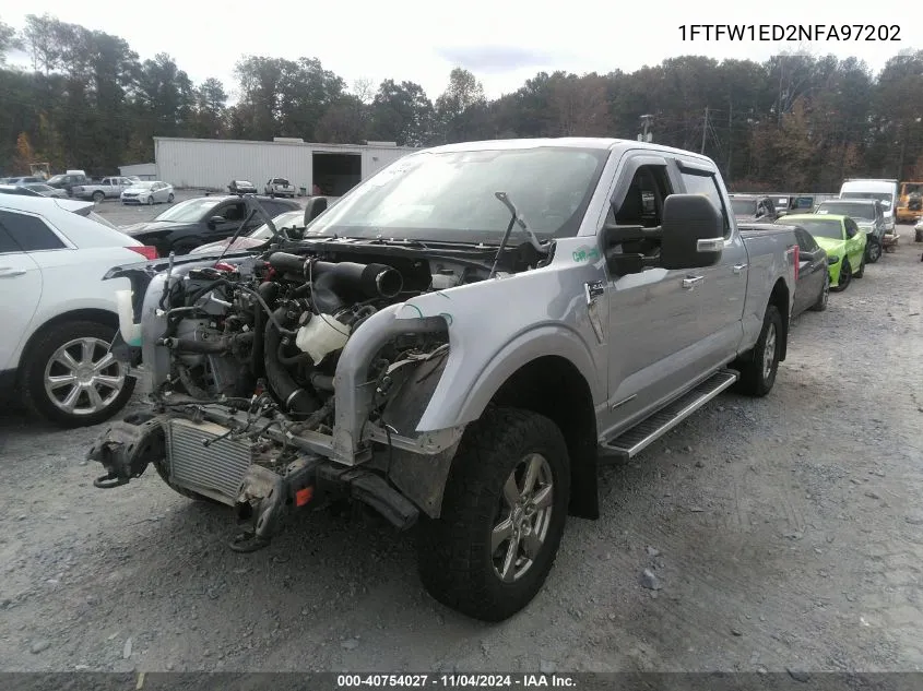 2022 Ford F-150 Xlt VIN: 1FTFW1ED2NFA97202 Lot: 40754027