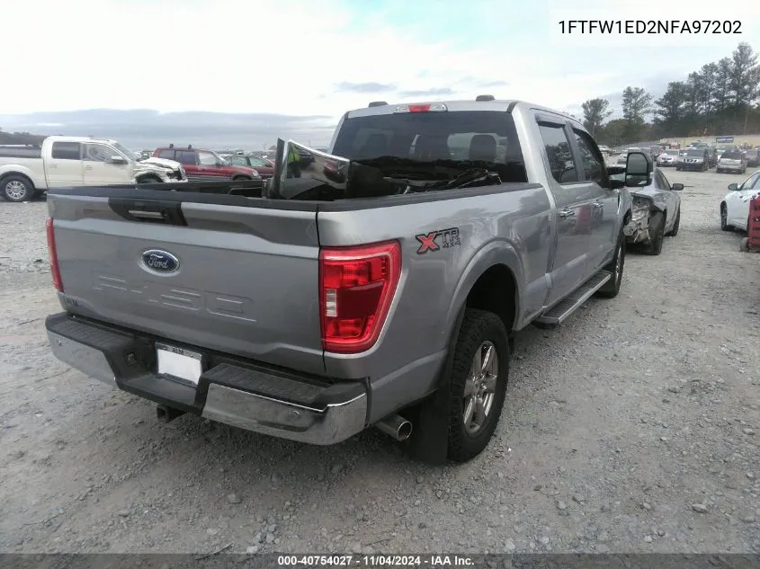 2022 Ford F-150 Xlt VIN: 1FTFW1ED2NFA97202 Lot: 40754027