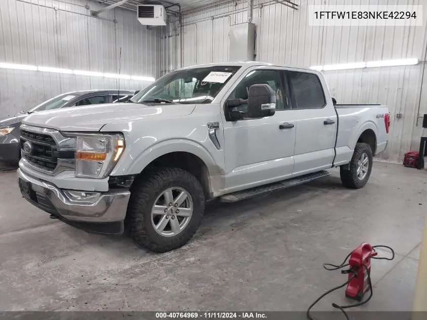 2022 Ford F-150 Xlt VIN: 1FTFW1E83NKE42294 Lot: 40764969