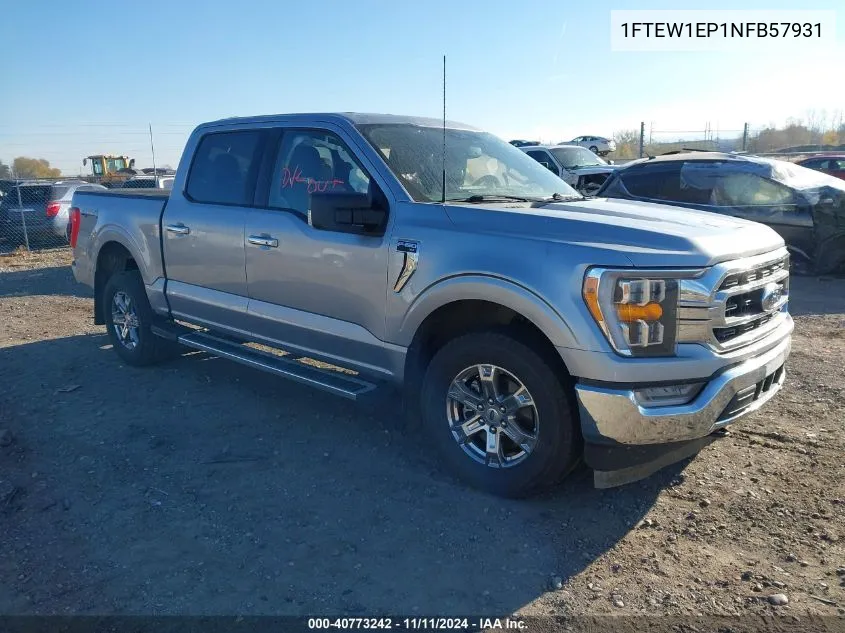 2022 Ford F-150 Xlt VIN: 1FTEW1EP1NFB57931 Lot: 40773242