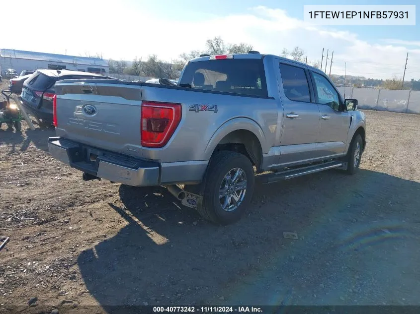 2022 Ford F-150 Xlt VIN: 1FTEW1EP1NFB57931 Lot: 40773242