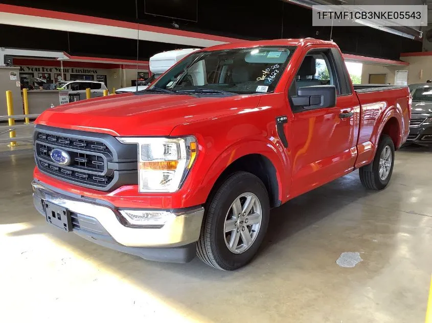 2022 Ford F150 VIN: 1FTMF1CB3NKE05543 Lot: 40784501