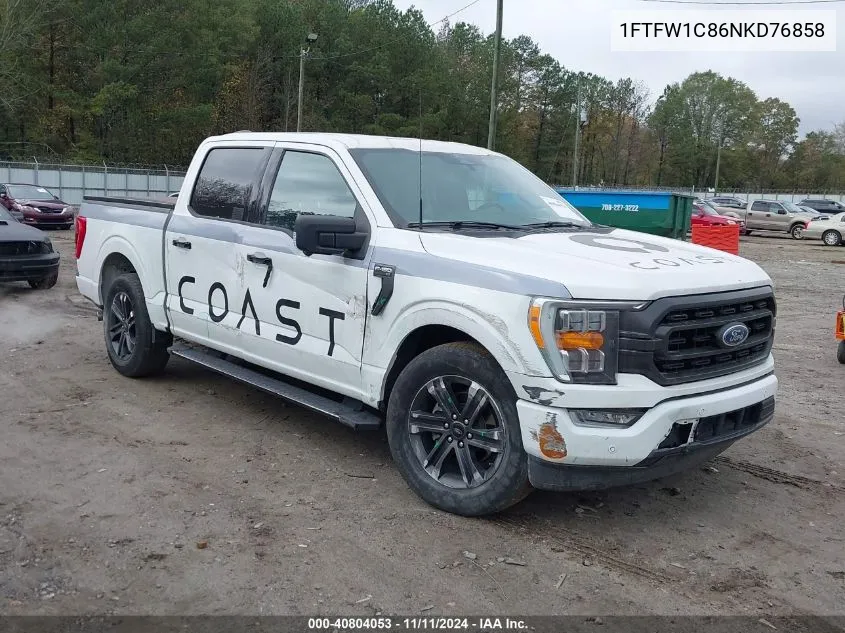 2022 Ford F-150 Xlt VIN: 1FTFW1C86NKD76858 Lot: 40804053