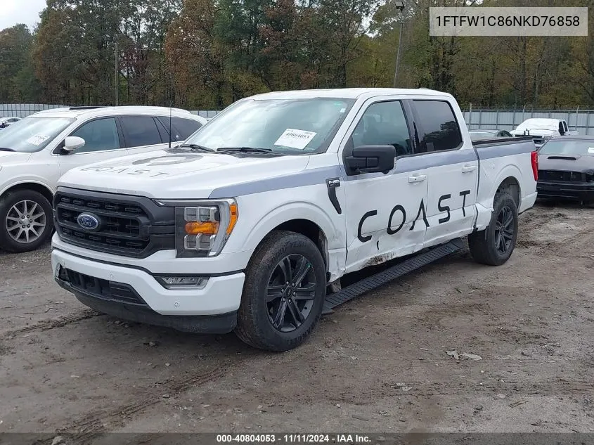 2022 Ford F-150 Xlt VIN: 1FTFW1C86NKD76858 Lot: 40804053