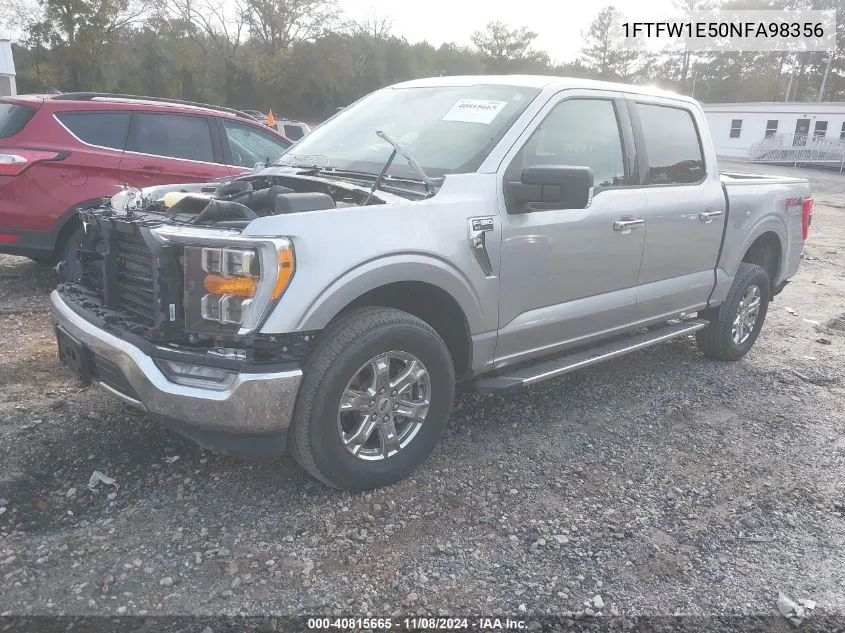 2022 Ford F-150 Xlt VIN: 1FTFW1E50NFA98356 Lot: 40815665