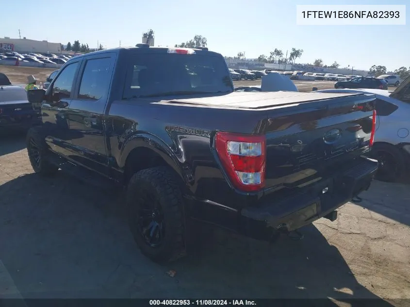 2022 Ford F-150 Tremor VIN: 1FTEW1E86NFA82393 Lot: 40822953