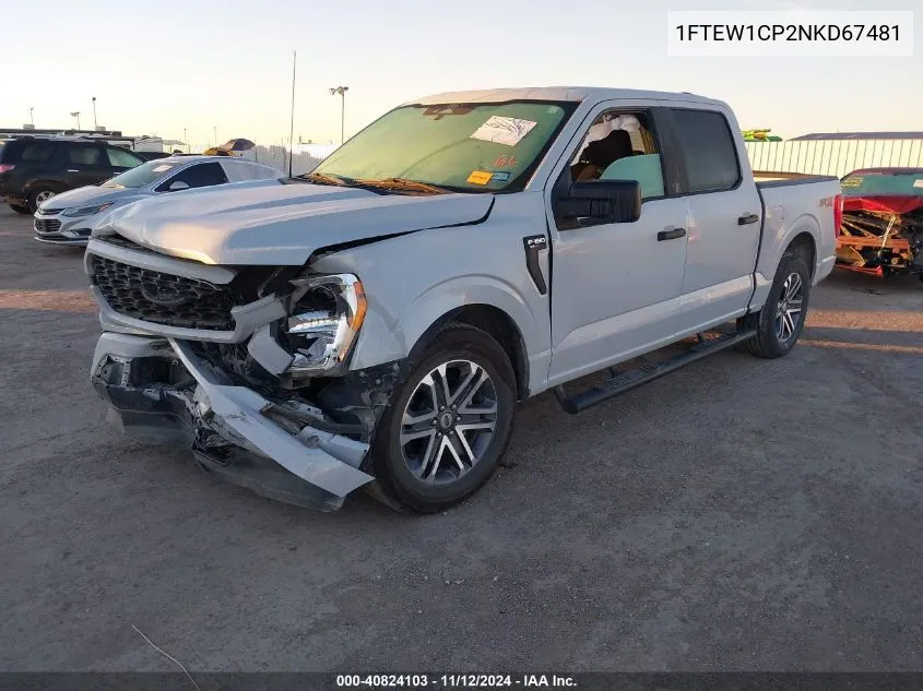 1FTEW1CP2NKD67481 2022 Ford F-150 Xl