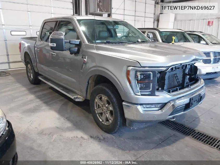 1FTEW1EP7NKD69627 2022 Ford F-150 Lariat