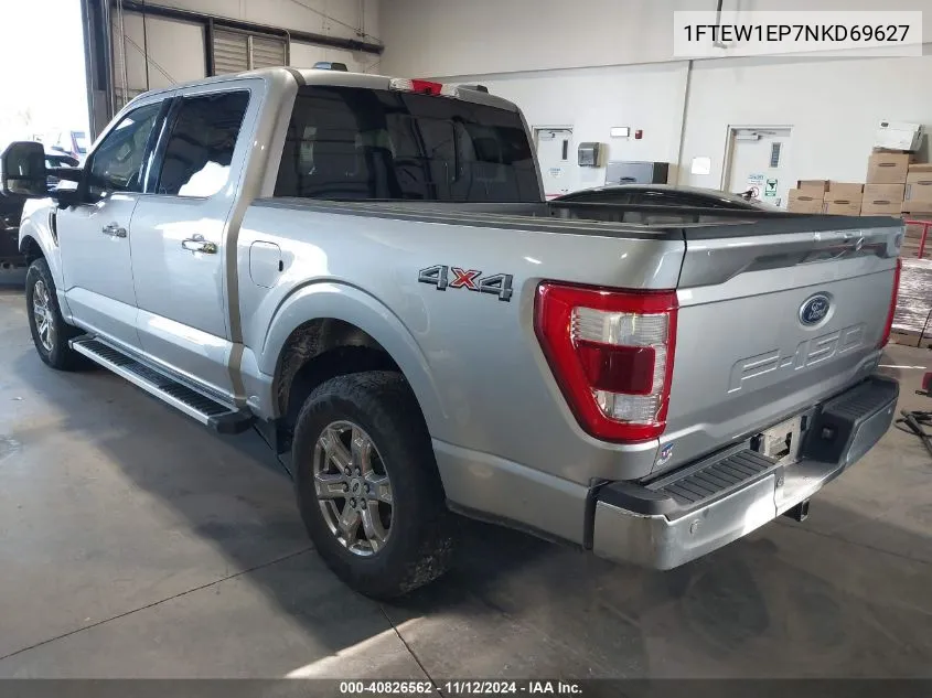 1FTEW1EP7NKD69627 2022 Ford F-150 Lariat