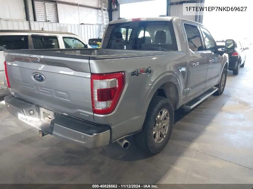 1FTEW1EP7NKD69627 2022 Ford F-150 Lariat