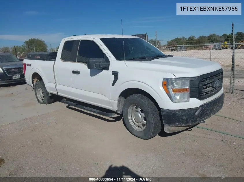 2022 Ford F-150 Xl VIN: 1FTEX1EBXNKE67956 Lot: 40833654