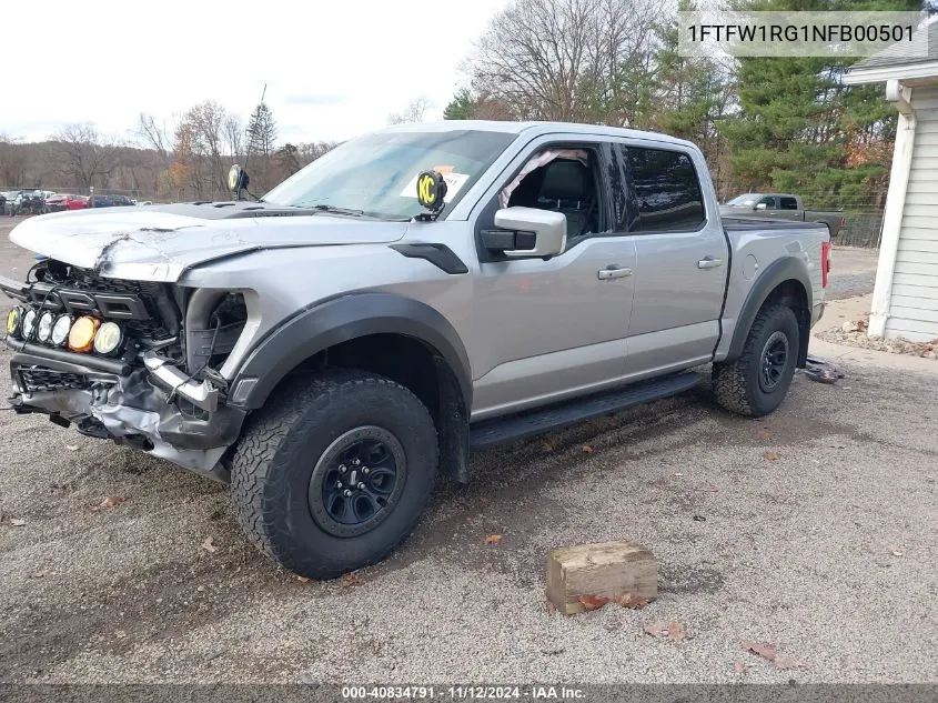 1FTFW1RG1NFB00501 2022 Ford F-150 Raptor