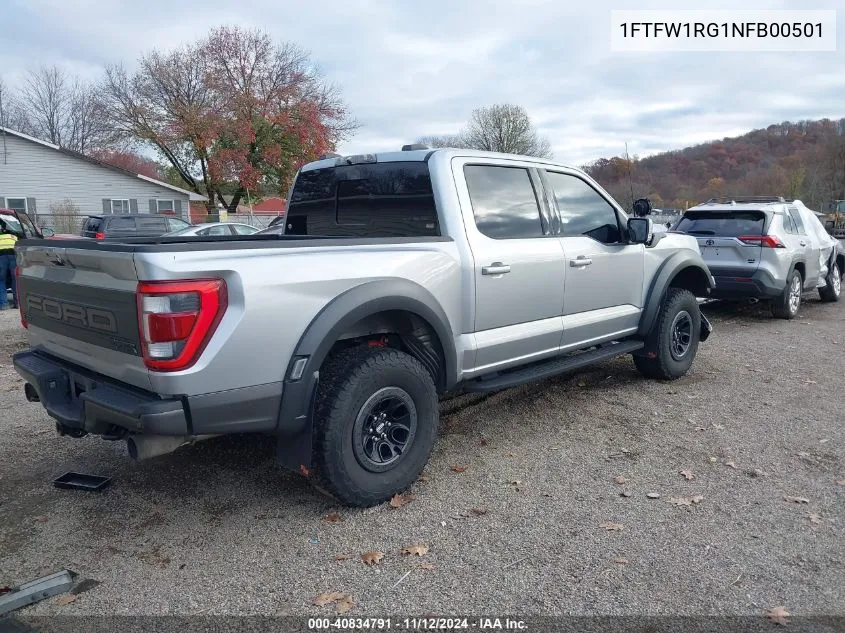 1FTFW1RG1NFB00501 2022 Ford F-150 Raptor