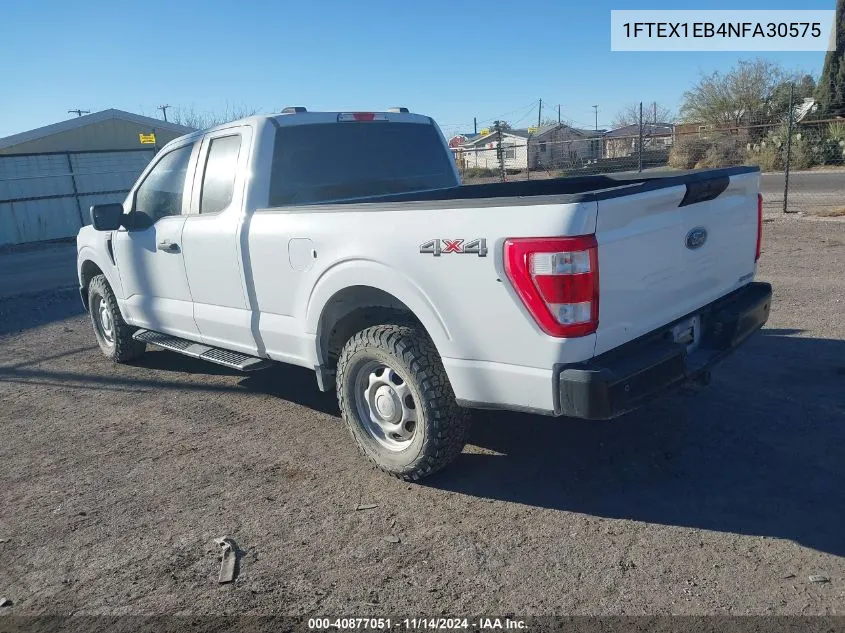 2022 Ford F-150 Xl VIN: 1FTEX1EB4NFA30575 Lot: 40877051