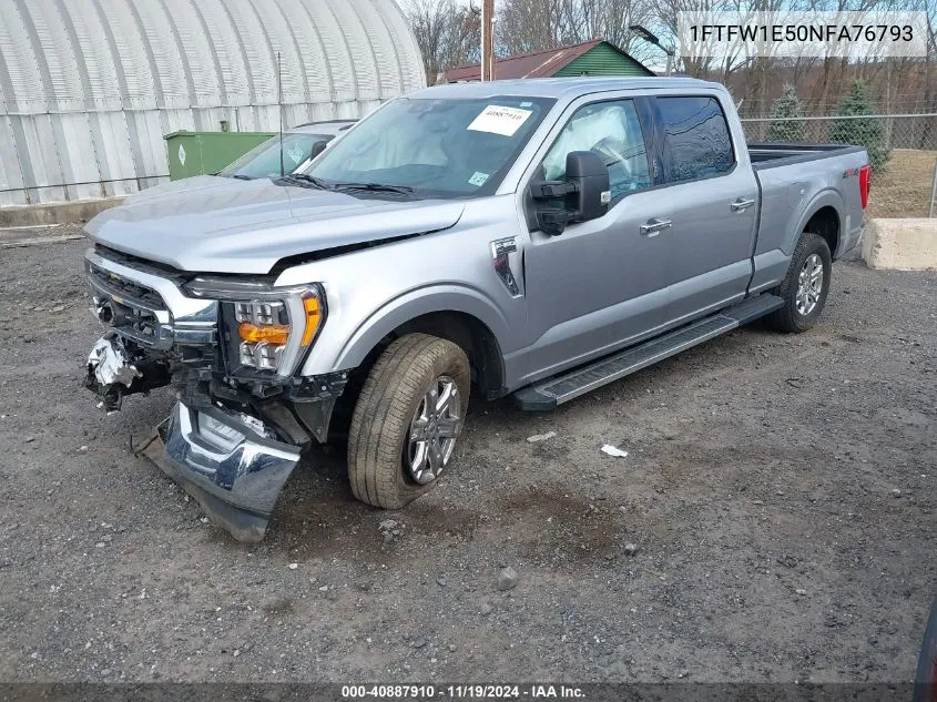 2022 Ford F-150 Xlt VIN: 1FTFW1E50NFA76793 Lot: 40887910