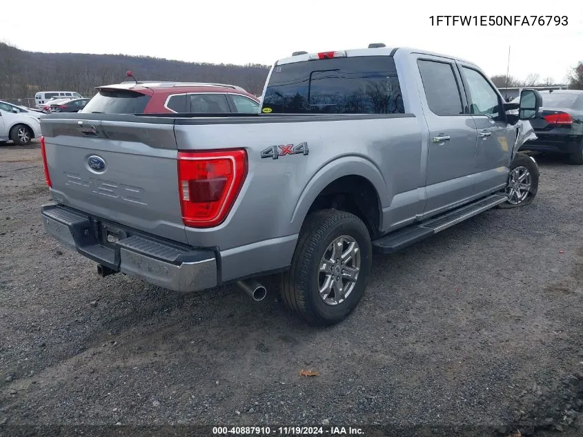 2022 Ford F-150 Xlt VIN: 1FTFW1E50NFA76793 Lot: 40887910