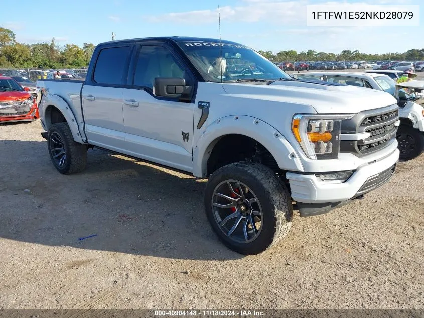 2022 Ford F-150 Xlt VIN: 1FTFW1E52NKD28079 Lot: 40904148