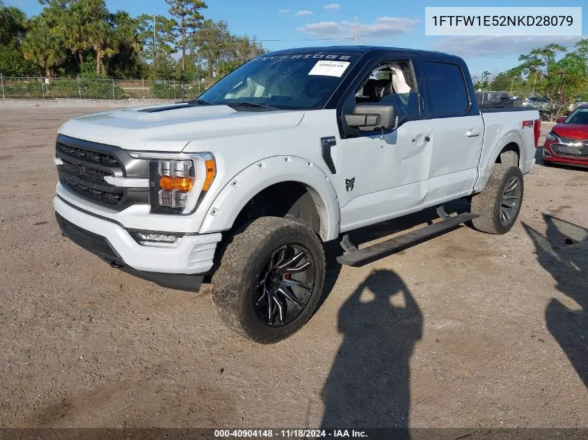 2022 Ford F-150 Xlt VIN: 1FTFW1E52NKD28079 Lot: 40904148