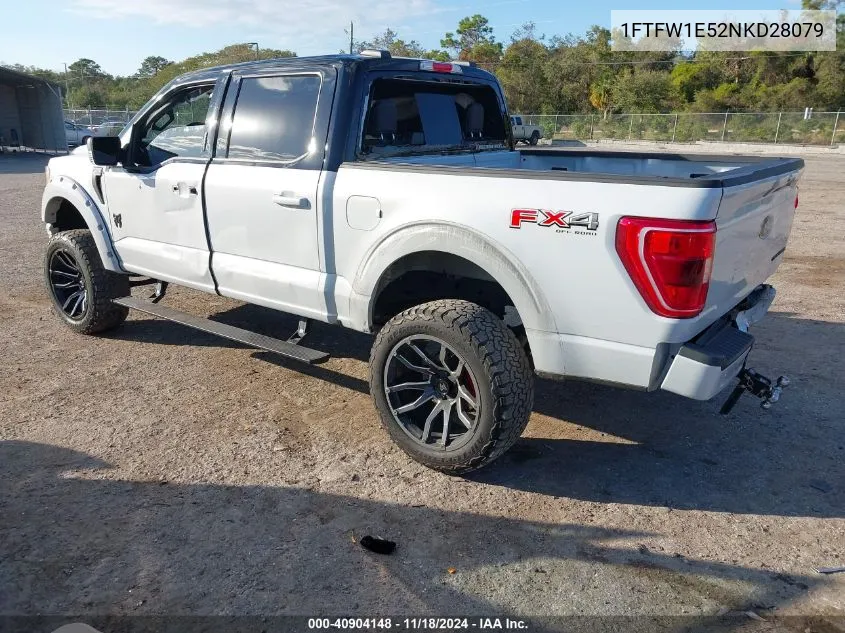 2022 Ford F-150 Xlt VIN: 1FTFW1E52NKD28079 Lot: 40904148