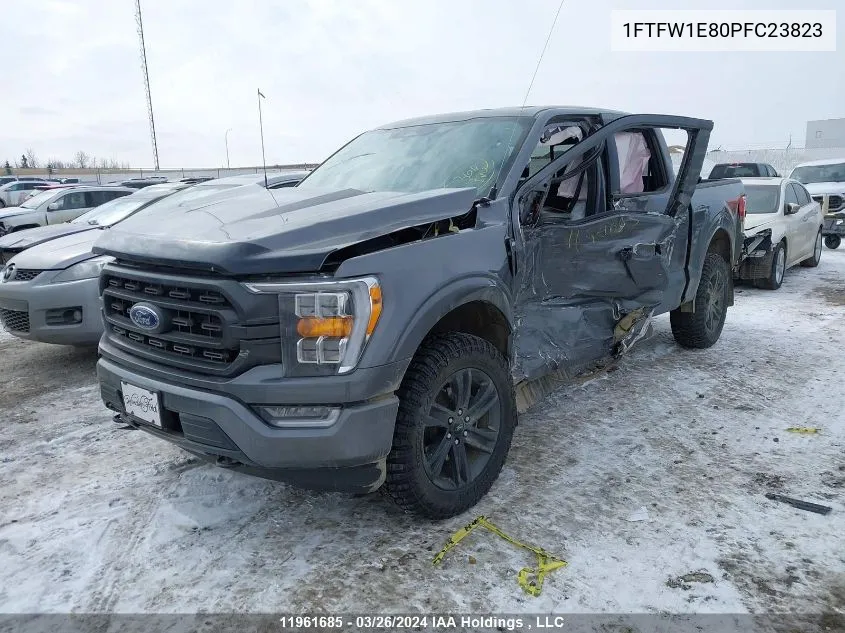 2023 Ford F150 Supercrew VIN: 1FTFW1E80PFC23823 Lot: 11961685