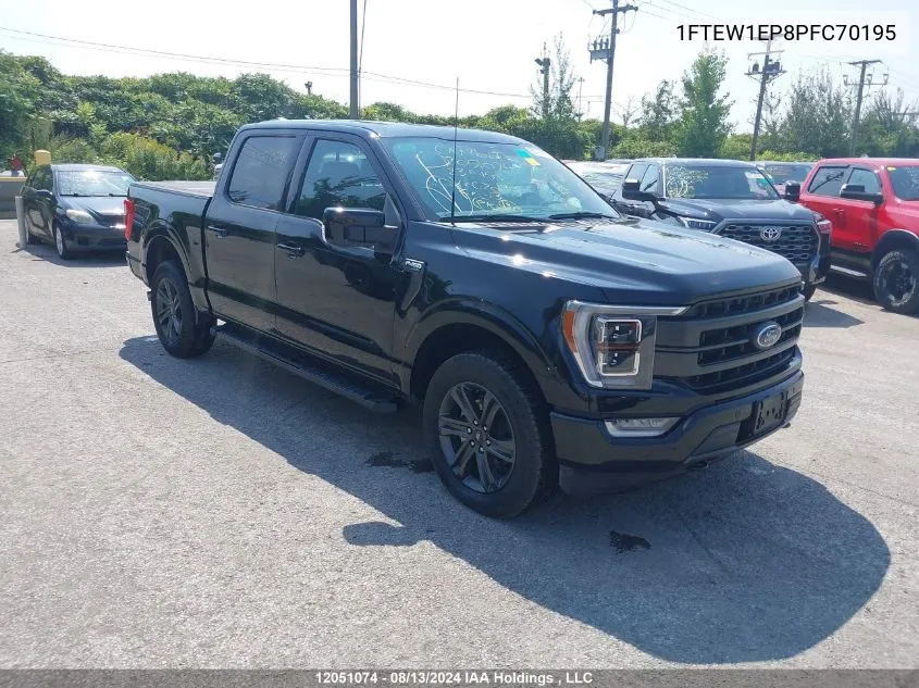 2023 Ford F150 Supercrew VIN: 1FTEW1EP8PFC70195 Lot: 12051074