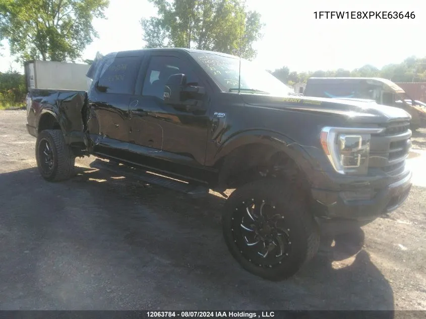 2023 Ford F-150 VIN: 1FTFW1E8XPKE63646 Lot: 12063784