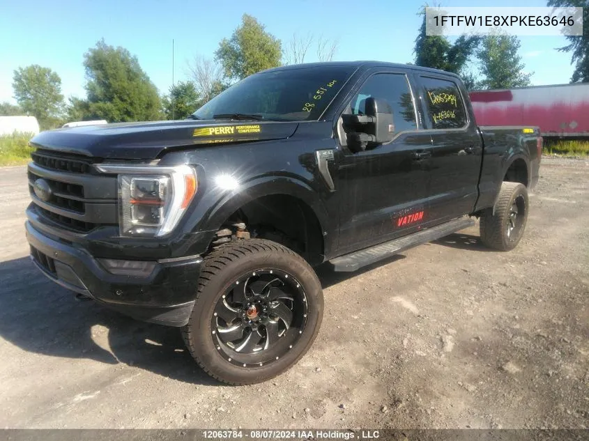 2023 Ford F-150 VIN: 1FTFW1E8XPKE63646 Lot: 12063784