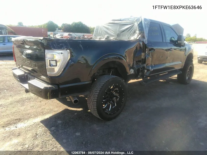 2023 Ford F-150 VIN: 1FTFW1E8XPKE63646 Lot: 12063784