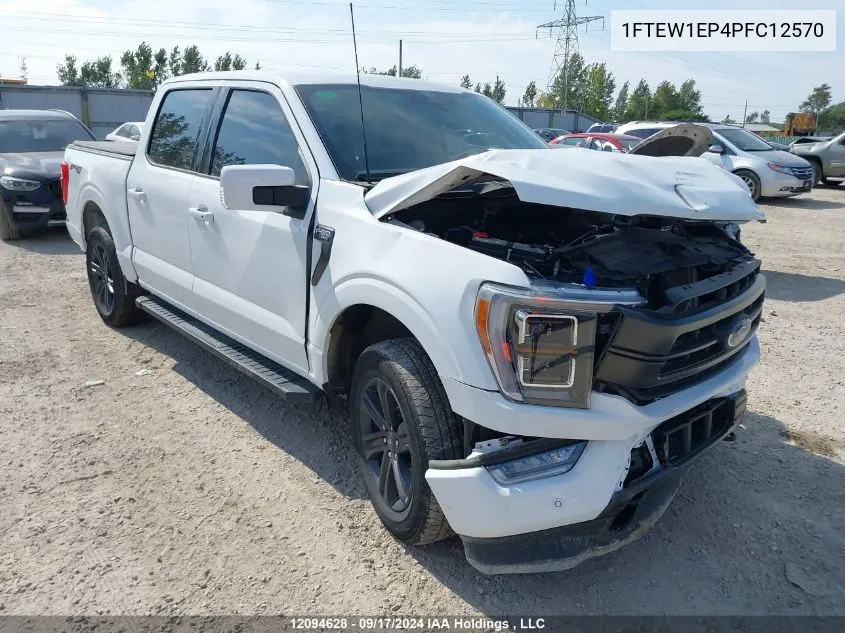 2023 Ford F-150 VIN: 1FTEW1EP4PFC12570 Lot: 12094628