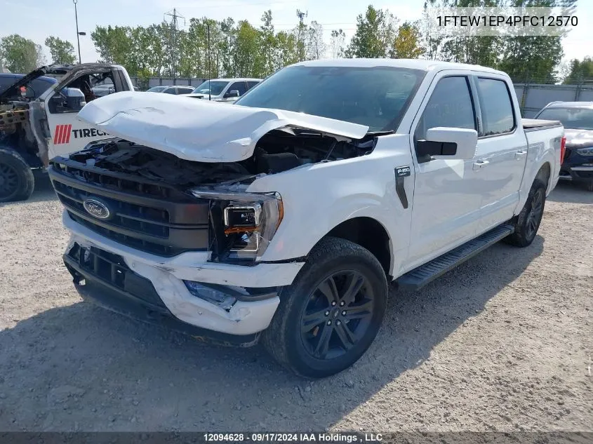 2023 Ford F-150 VIN: 1FTEW1EP4PFC12570 Lot: 12094628