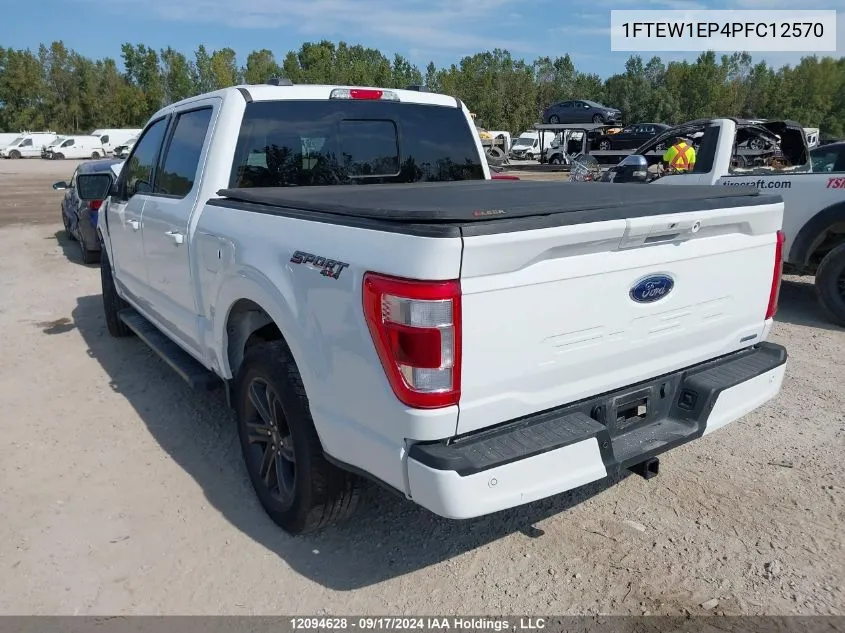 2023 Ford F-150 VIN: 1FTEW1EP4PFC12570 Lot: 12094628