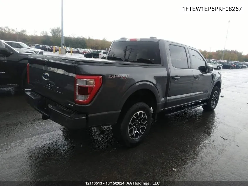 2023 Ford F-150 Lariat VIN: 1FTEW1EP5PKF08267 Lot: 12113513