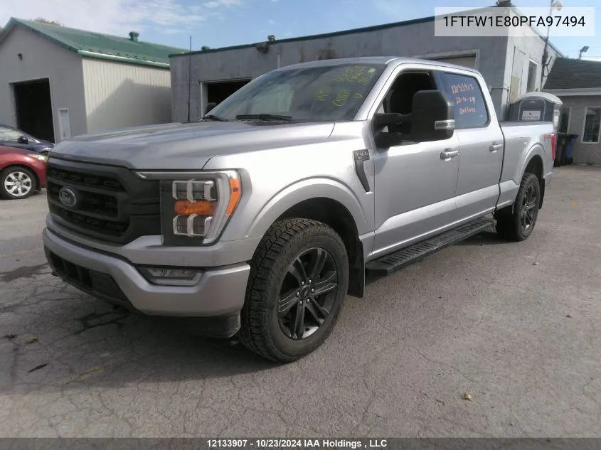 2023 Ford F-150 Xlt VIN: 1FTFW1E80PFA97494 Lot: 12133907