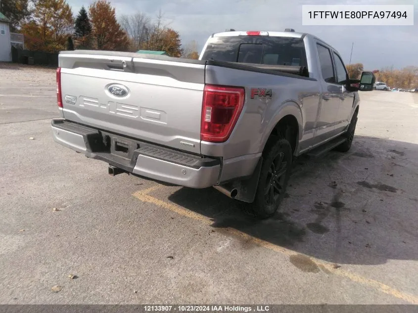 2023 Ford F-150 Xlt VIN: 1FTFW1E80PFA97494 Lot: 12133907