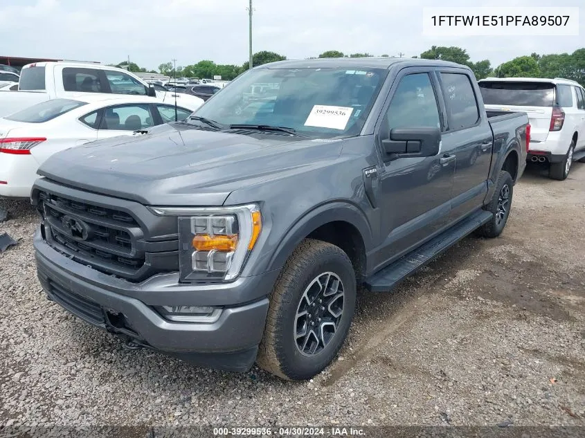 2023 Ford F-150 Xlt VIN: 1FTFW1E51PFA89507 Lot: 39299536