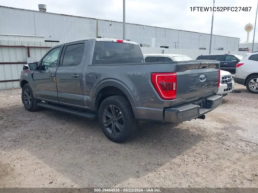 2023 Ford F-150 Xlt VIN: 1FTEW1C52PFC27487 Lot: 39484935