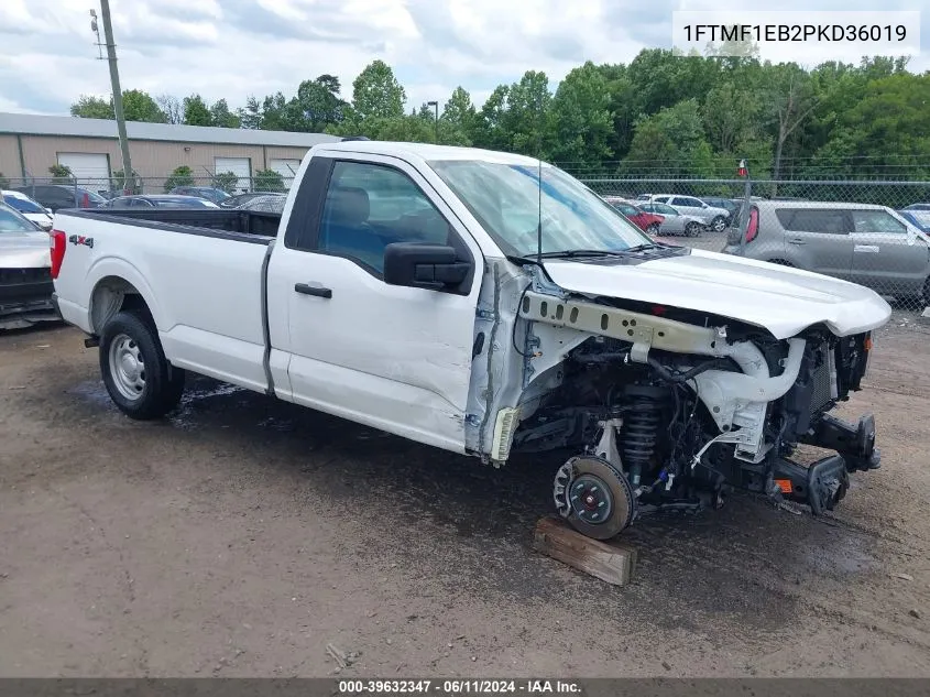 2023 Ford F-150 Xl VIN: 1FTMF1EB2PKD36019 Lot: 39632347