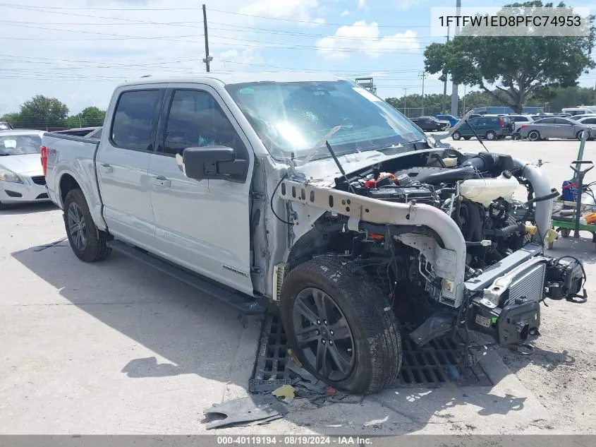 2023 Ford F-150 Xlt VIN: 1FTFW1ED8PFC74953 Lot: 40119194