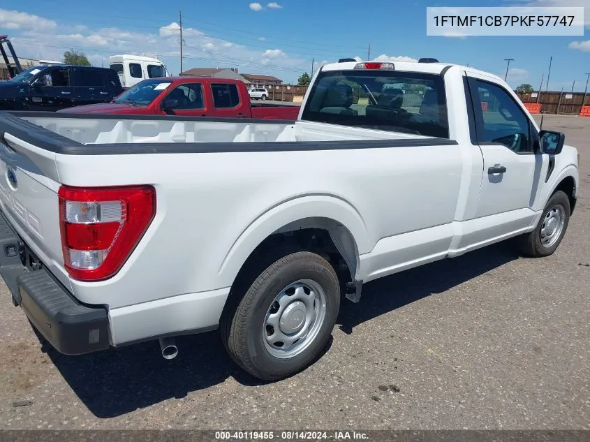 2023 Ford F-150 Xl VIN: 1FTMF1CB7PKF57747 Lot: 40119455