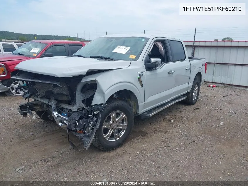 1FTFW1E51PKF60210 2023 Ford F-150 Lariat