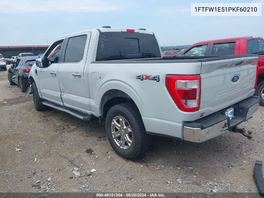 1FTFW1E51PKF60210 2023 Ford F-150 Lariat