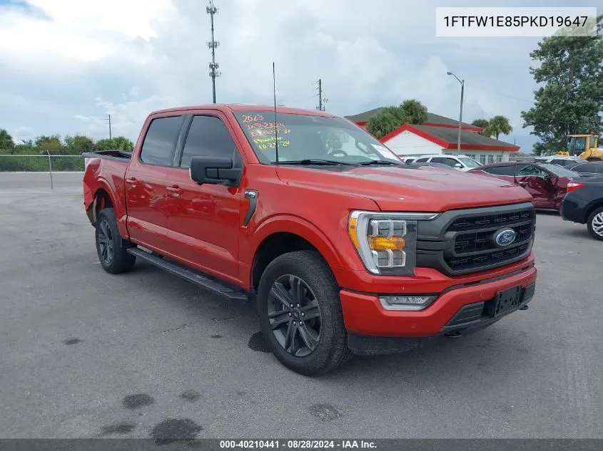 2023 Ford F-150 Xlt VIN: 1FTFW1E85PKD19647 Lot: 40210441