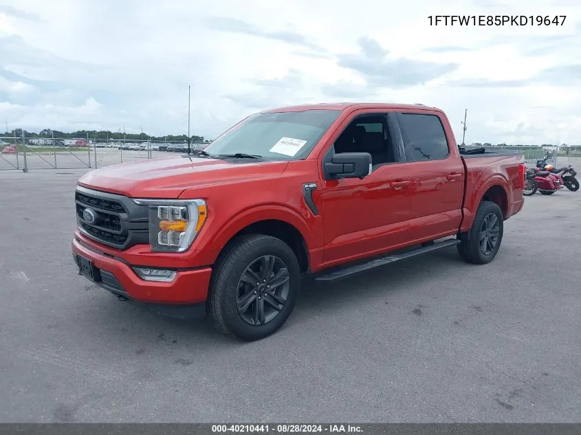 2023 Ford F-150 Xlt VIN: 1FTFW1E85PKD19647 Lot: 40210441