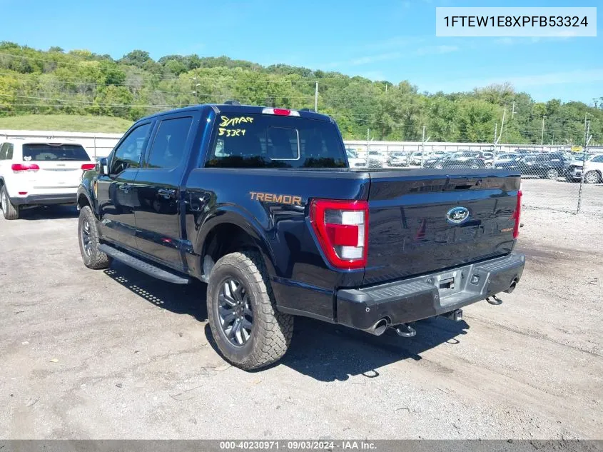 2023 Ford F-150 Tremor VIN: 1FTEW1E8XPFB53324 Lot: 40230971